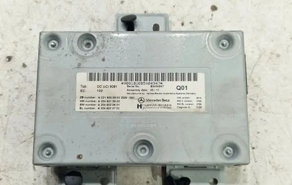 Mercedes-Benz CLS C218 X218 MMI control unit A2219005903 A2049015902