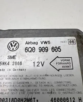 Volkswagen Sharan Airbag control unit/module 6Q0909605 46000612 5WK42866