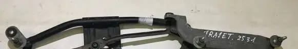 Front wiper linkage and motor