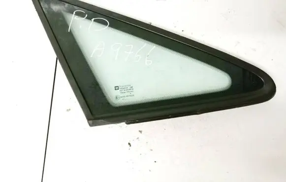 Opel Zafira A Front door vent window glass four-door 43r007022 as2