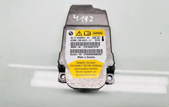 BMW 5 E60 E61 Airbag control unit/module 9160557 31916055701S 220443111