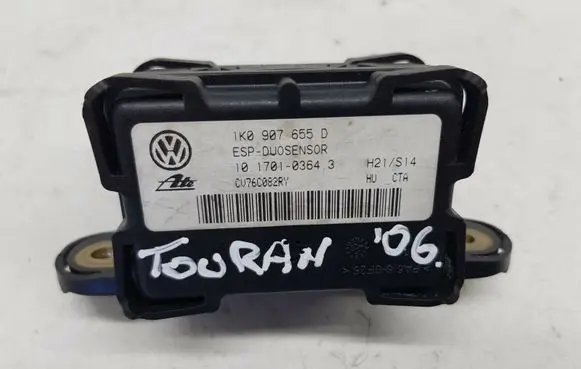Volkswagen Touran I ESP acceleration yaw rate sensor 1K0907655D nr2272