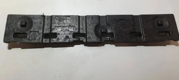 Front bumper foam support bar