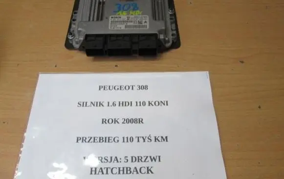 Peugeot 308 Engine control unit/module ECU
