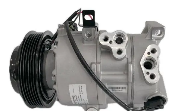 Hyundai Kona I Air conditioning (A/C) compressor (pump) 6F0210008 1028E19300 97701J9000