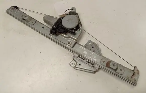 Rear door window regulator with motor