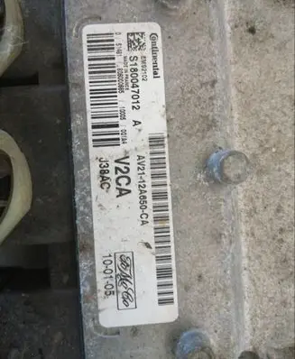Ford Fiesta Engine control unit/module AV2112A650CA S180047012A