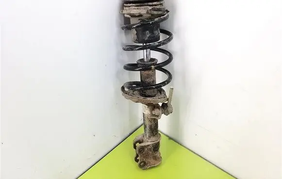 Front shock absorber with coil spring