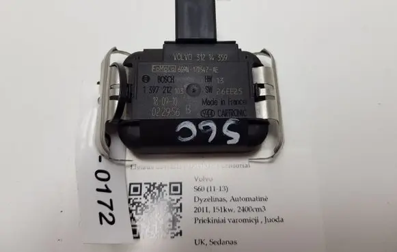 Volvo S60 Rain sensor 31214359 6G9N17D547AE