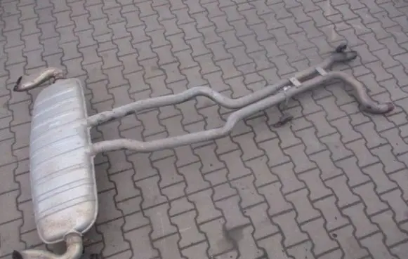 Volkswagen Touareg I Rear muffler/silencer tail pipe 