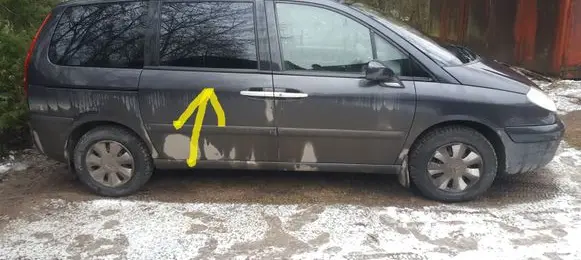Citroen C8 Rear door window glass AS2 FILM