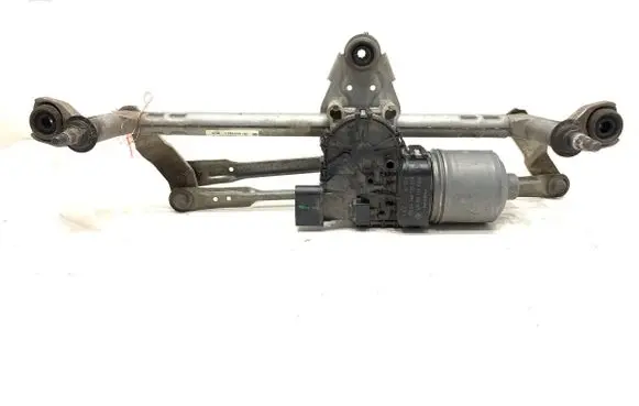 Front wiper linkage and motor