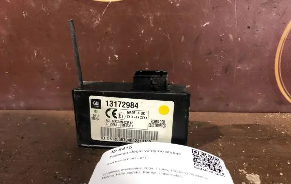 Opel Vectra C Tire pressure control unit 13172984