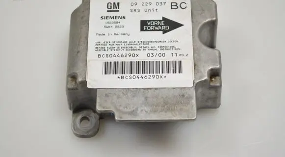 Opel Astra G Airbag control unit/module 1923594