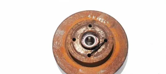 Peugeot Partner Rear brake disc neventiliuojamas