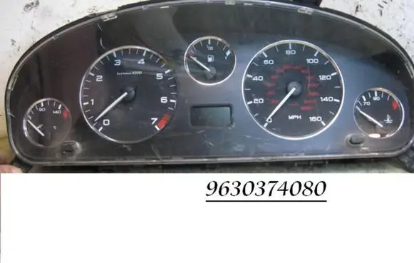 Peugeot 406 Speedometer (instrument cluster) 9630374080
