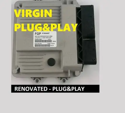 Fiat Punto (199) Engine control unit/module ECU 51806497 7160017000 6C693JCBG