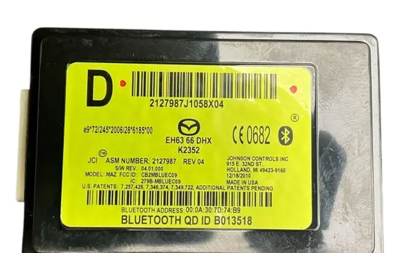 Mazda CX-7 Bluetooth control unit module EH6366DHX B013518
