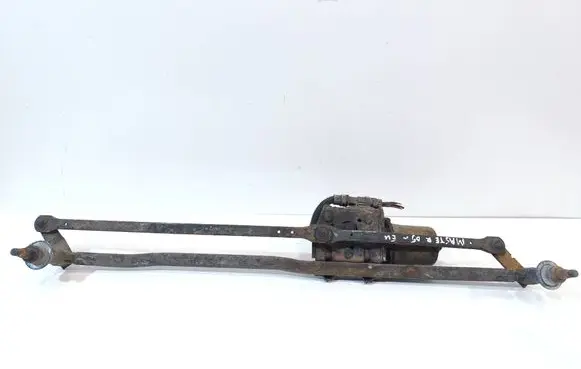Front wiper linkage and motor