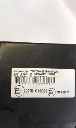 Toyota Corolla Verso E121 Immobilizer control unit/module 897800F020