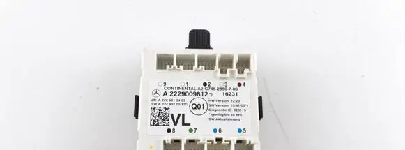Mercedes-Benz GLC X253 C253 Door control unit/module A2229009812 A2229015403 A2229020012