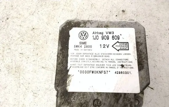 Volkswagen Golf IV Airbag control unit/module 1J0909609 42980301 5WK42800