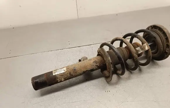 Front shock absorber with coil spring
