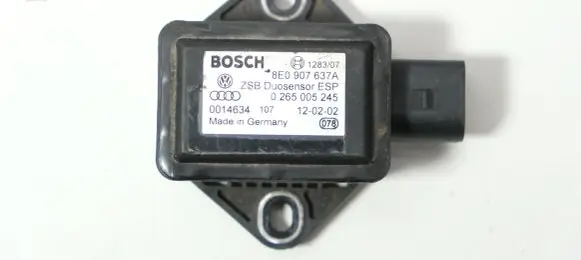 Audi A6 S6 C5 4B ESP acceleration yaw rate sensor 8E0907637A
