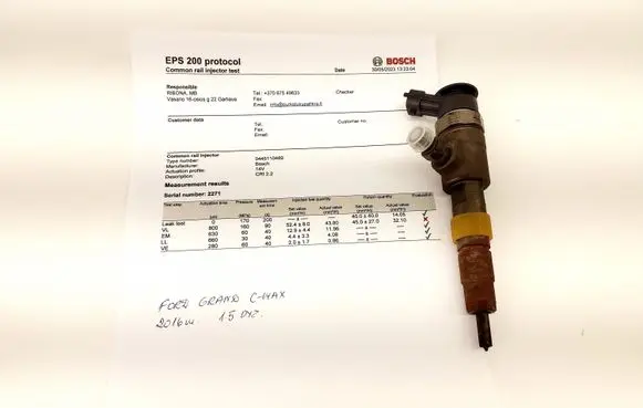 Ford C-MAX II Fuel injector CV6Q9F593AA 0445110489