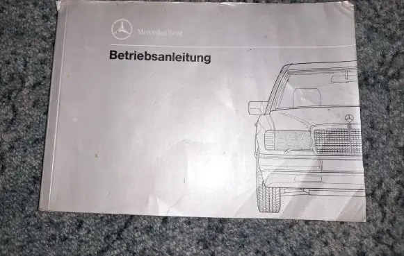 Mercedes-Benz E W124 Owners service history hand book BETRIEBSANLEITUNG