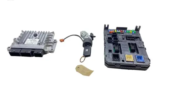 Peugeot 407 Engine ECU kit and lock set 9663548180 9664058880 K5172