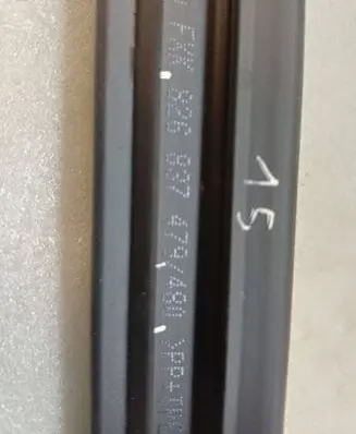 Audi A1 Front door glass trim molding 82G837479