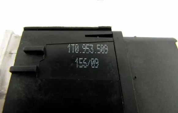 Volkswagen Caddy Hazard light switch 1T0953509