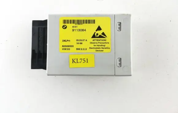 BMW 5 E60 E61 Center console control module 9113064 KL751