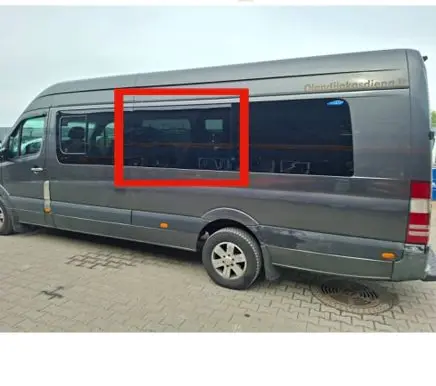 Mercedes-Benz Sprinter W906 Side middle window/glass