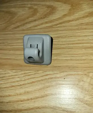 Sun visor clip/hook/bracket