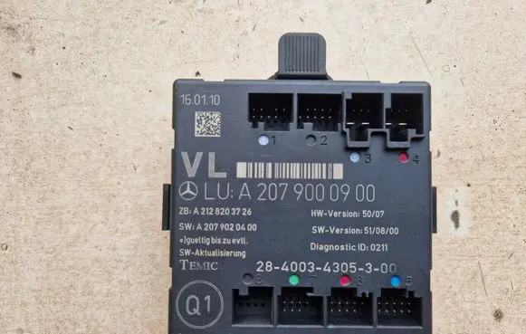Mercedes-Benz E C207 W207 Door control unit/module A2079000900 A2128203726 A2079020400