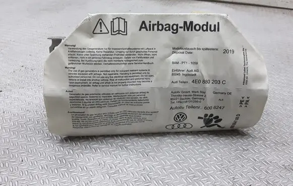 Audi A8 S8 D3 4E Passenger airbag 4E0880203C