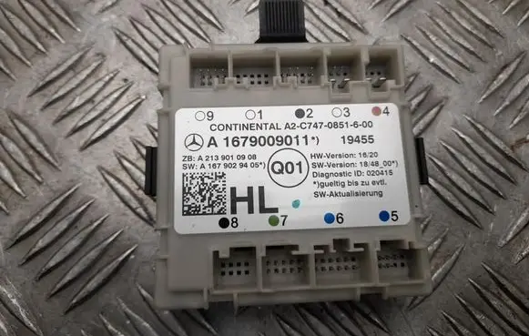 Mercedes-Benz E W213 Door control unit/module A1679009011