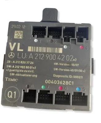 Mercedes-Benz E W212 Door control unit/module A2129004202 00403628C1 2129028001
