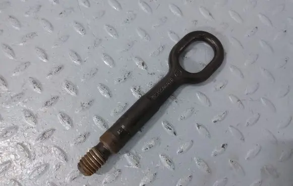 Towing hook eye