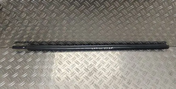 Front door glass trim molding