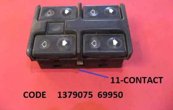 BMW 5 E34 Electric window control switch 1379075 69950