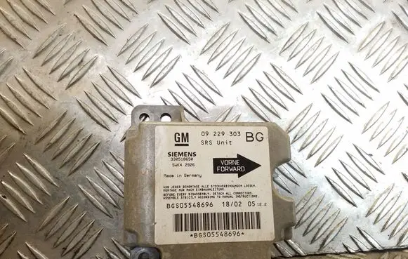 Opel Zafira A Airbag control unit/module 09229303