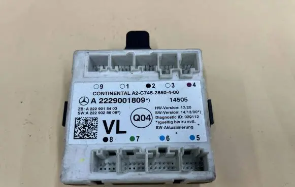 Mercedes-Benz S W222 Door control unit/module A2229001809 A2229015403