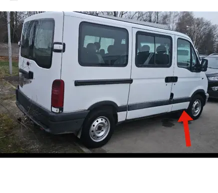 Renault Master II Front door trim (molding) 7701692581