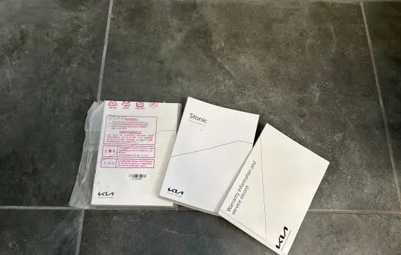 KIA Stonic Owners service history hand book 