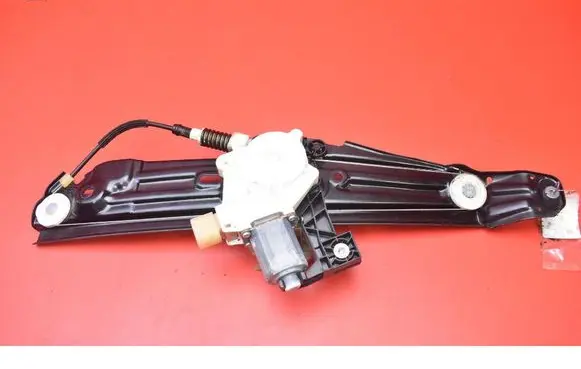 Rear door window regulator with motor