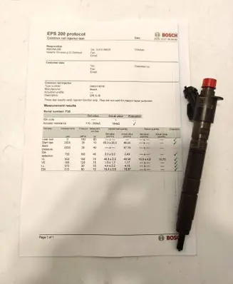 Volvo V60 Fuel injector 0445116016 CRL318