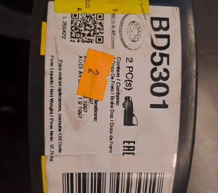 Audi A4 S4 B5 8D Front brake disc 4E0601615E DV116D1 RD5301